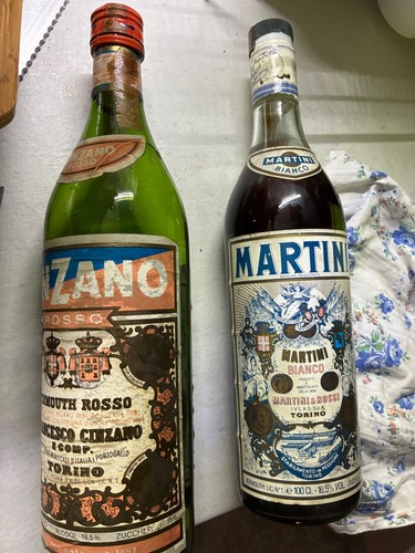 Bottiglie vintage martini - martini, e