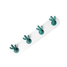 Gancio senza punzoni 4 ganci forma cactus ganci da parete multifunzione ganci adesivi