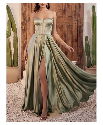 Vestito cerimonia verde - da,