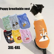 Canotta In Rete Con Stampa Di Cartoni Animati Per Cani Di Taglia Grande. ☆