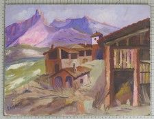 QUADRO AD OLIO SU TAVOLA