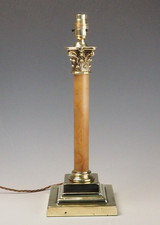 Table Lamp Marble and Brass