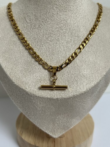 18k collana catena - gf, |