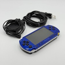 SONY PSP 1004 BLU/NERA PLAYSTATION PORTABLE CONSOLE con CARICATORE ORIGINALE