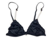 Reggiseno Triangolo Intimissimi Jolie Poesie Emma Piccolo Nero Cinghie Perle