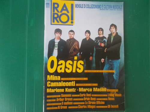 Rivista musicale raro oasis - rivista,