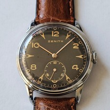 ZENITH-ANNI 50-MANUALE-TUTTO ACCIAIO-CAL.106-P 6-CASSA 34 MM-TUTTO FIRMATO-RARO