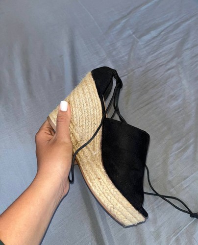 Sandali donna neri espadrillas
