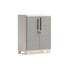 Keter Split Cabinet Recycling Premium Wood Contenitore plastica Pattumiera pvc