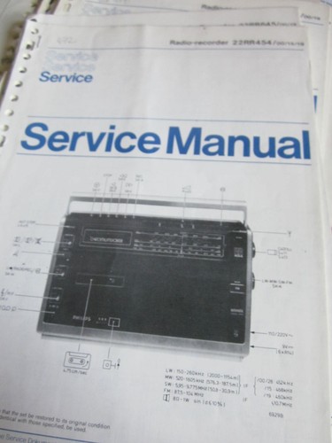 Philips radio recorder 22rr454 - recorder,