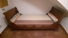Letto a Barca fine '800 In Noce Autentico Originale Impero Completo Ottimo Stato