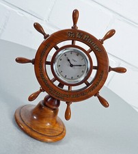 elegante orologio da tavolo Kienzle design 8 giorni carica manuale volante ve...