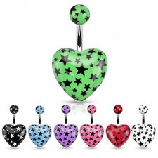 Piercing Ombelico Cuore Stelle