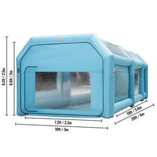 Tenda gonfiabile 6x3x2 m - 6x3x2,5,