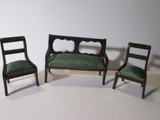 Antico divano e sedie Settee