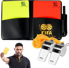 Kit Di Cartellini Arbitro, Cartellini Arbitro Calcio Con Taccuino Arbitro, 2 Met