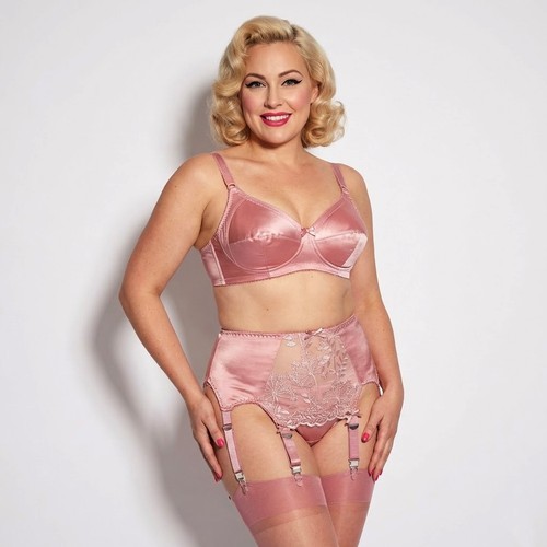Cintura con bretelle rosa - , 8