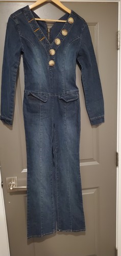 Salopette maglione jeans donna