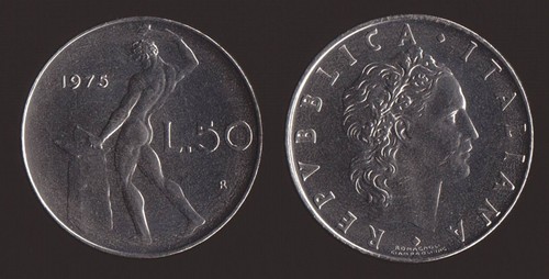 Lire 1975 vulcano italia - -,
