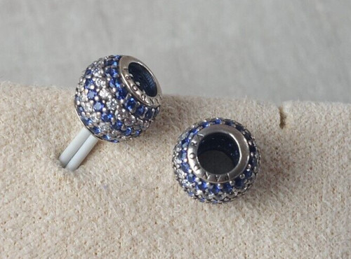 Paire charms oxyde bleu et - de, charms,