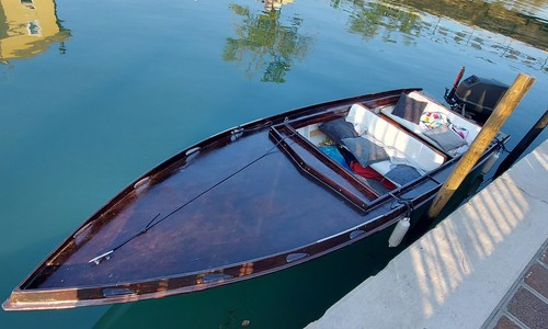 Barca legno cofano - in,