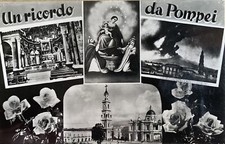 Cartolina Santuario della Madonna di Pompei Napoli viaggiata