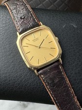 Orologio Uomo Vintage 1986 SEIKO Chariot 7431-5440 Oro Qz 28mm