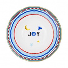 BACI MILANO, PIATTO FONDO IN PORCELLANA, SCRITTA JOY, MAMMA MIA, CUCINA, ACCESS