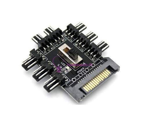 Fan hub pwm sata molex - to,