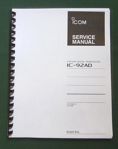 Icom 92ad manuale di - icom, ic-92ad