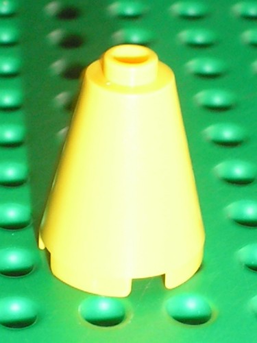 Yellow cone lego - cone, ref