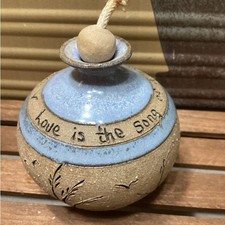 Oil Lamp Pottery "Love is the