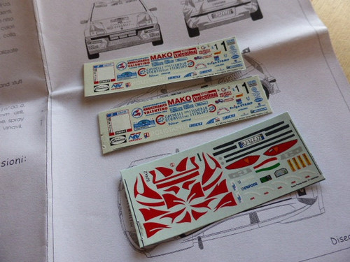 Decals fiat punto kit - decals,