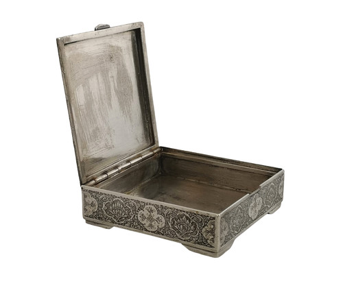 Antique silver box persian - antique,