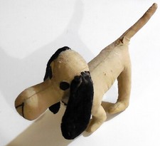 BAMBOLA GIOCATTOLO VINTAGE PANNO FELTRO CANE PELUCHE CUCCIOLO ANNI 40