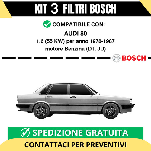 Kit bosch filtri tagliando - filtri,