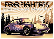 Poster concerto Foo Fighters Delaware firmato da Scott James Limited 1500