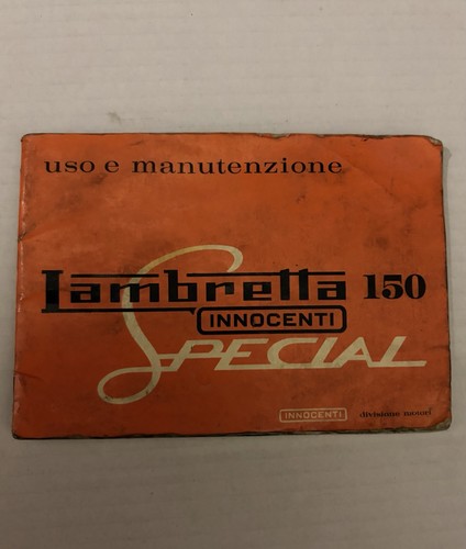 Lambretta 150 special manuale - lambretta,