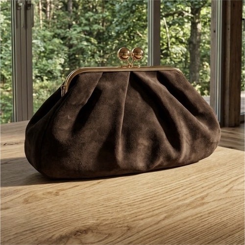 Pochette donna scamosciato - pochette, in