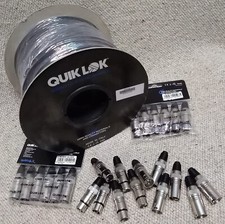 Bobina 100 Mt.Cavo microfonico bilanciato + 20 connettore CANNON XLR