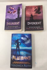 3 x Veronica Roth Divergent Trilogy Insurgent, Allegiant 