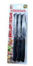 COLTELLI BISTECCA 6 PEZZI NERI