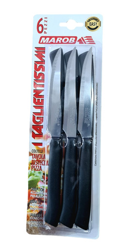 Coltelli bistecca pezzi neri - bistecca,