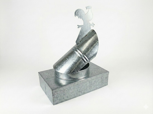 Fumaiolo zincato 42x52cm - fumaiolo,