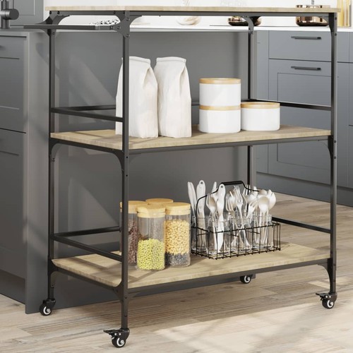 Carrello cucina rovere - carrello,