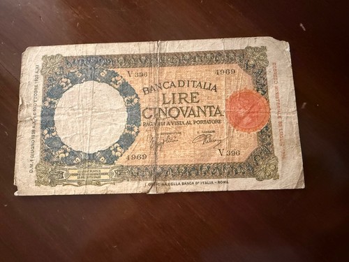 Banconota lire lupetta - lire,