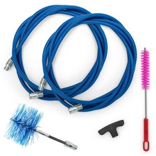 BARETTO - KIT Pulizia Tubi Stufa Pellet 3/6 M + 1 Spazzola DN 80 FLEX