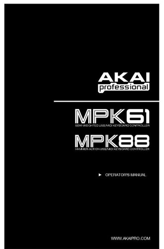 Akai mpk61 mpk88 - mpk61,