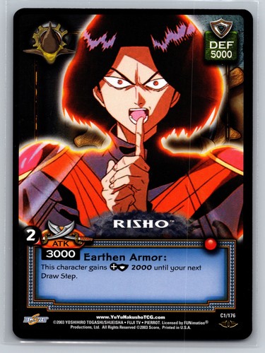 Risho 176 hakusho tcg - risho, yu