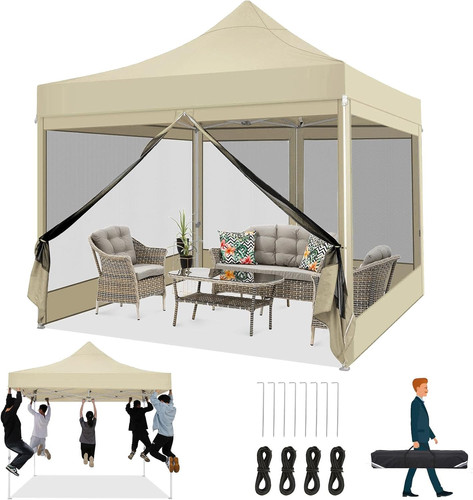 Gazebo 3x3m pieghevole - 3x3m,